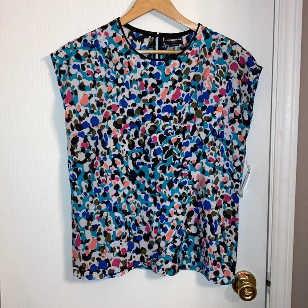 NWT Liz Claiborne Multi-colored w/ layered front